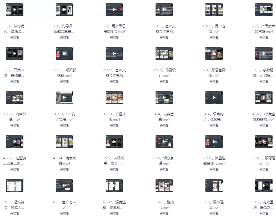 《小红书爆文秘籍：45节课教你写出热门文案》[mp4]-影音屋