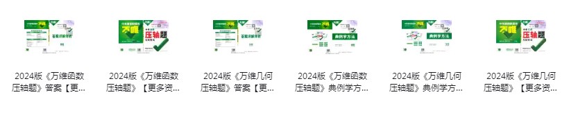 图片[6]-《2024年万唯中考系列》最新版语数外 物理化学几何压轴 提升成绩 考出高分[pdf]-影音屋