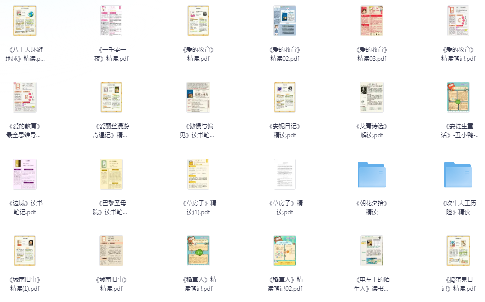 图片[2]-《名著精读笔记合集》[pdf]-影音屋