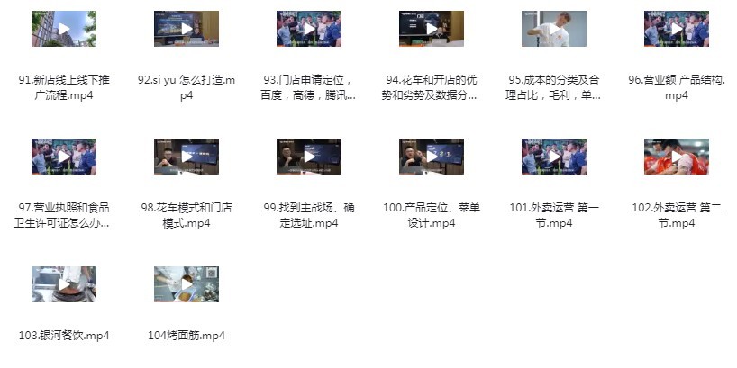 图片[4]-《99套小吃配方+创业落地指南》民以食为天[mp4]-影音屋
