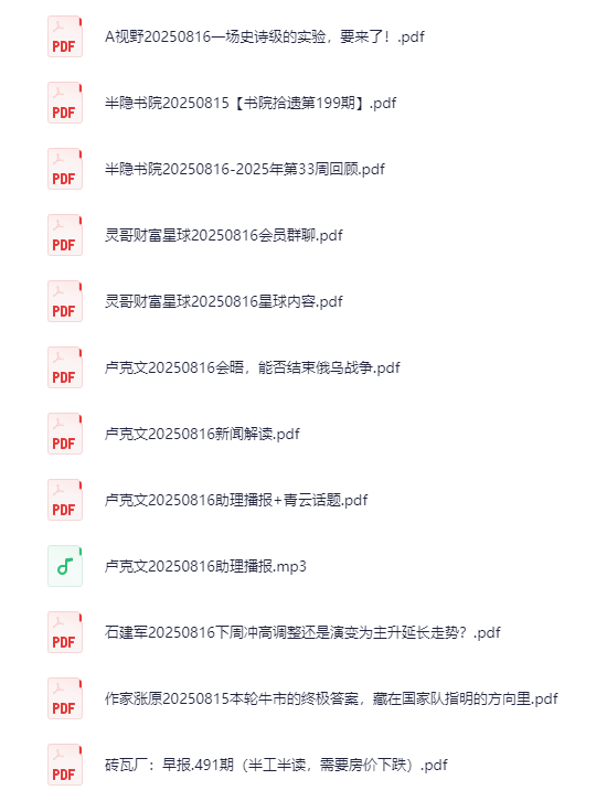 2025年8月17日付费文章合集，最新热门资讯与精选内容汇总[PDF]-影音屋