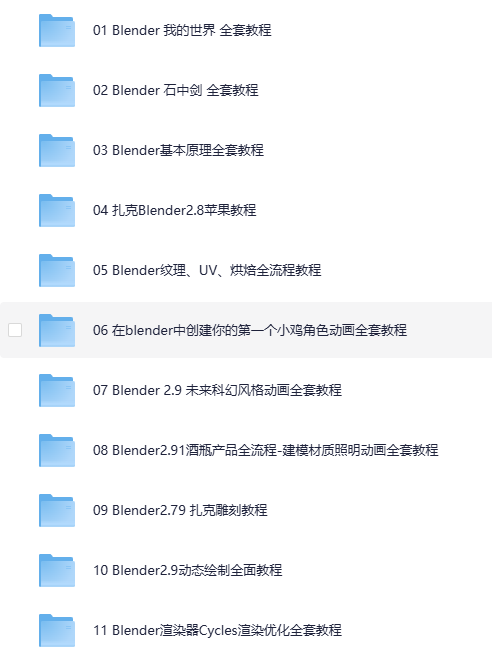 【Blender教程】Blender全系列初级、中级、高级教程分享！【附教程素材源文件资源】[MP4]-影音屋