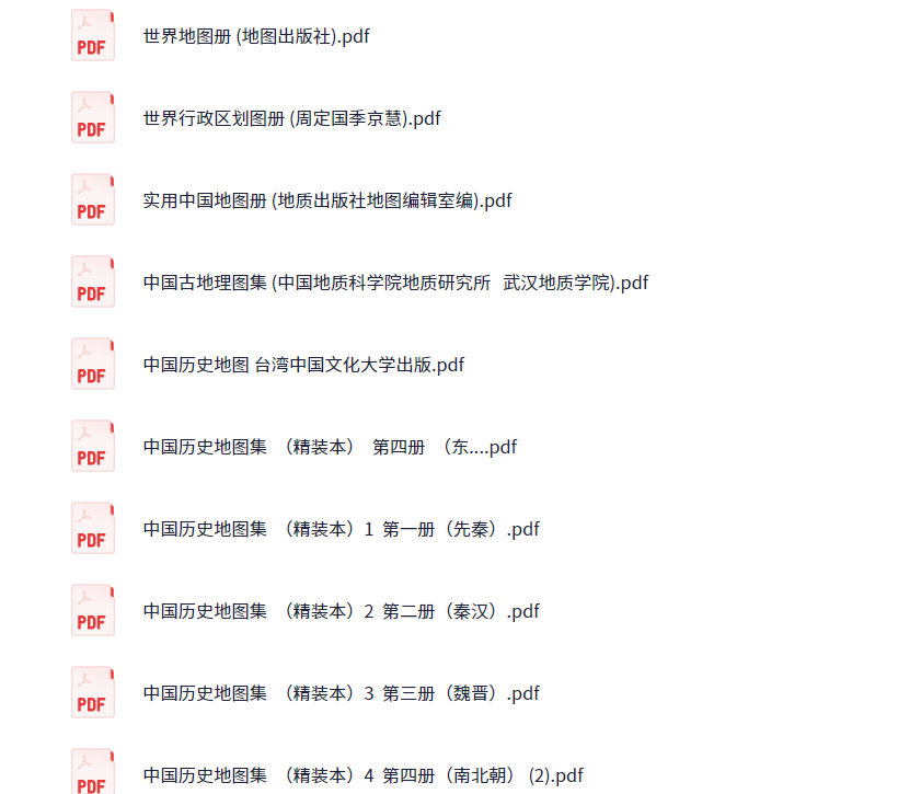 中国历史地图集 高清图集 [PDF]-影音屋