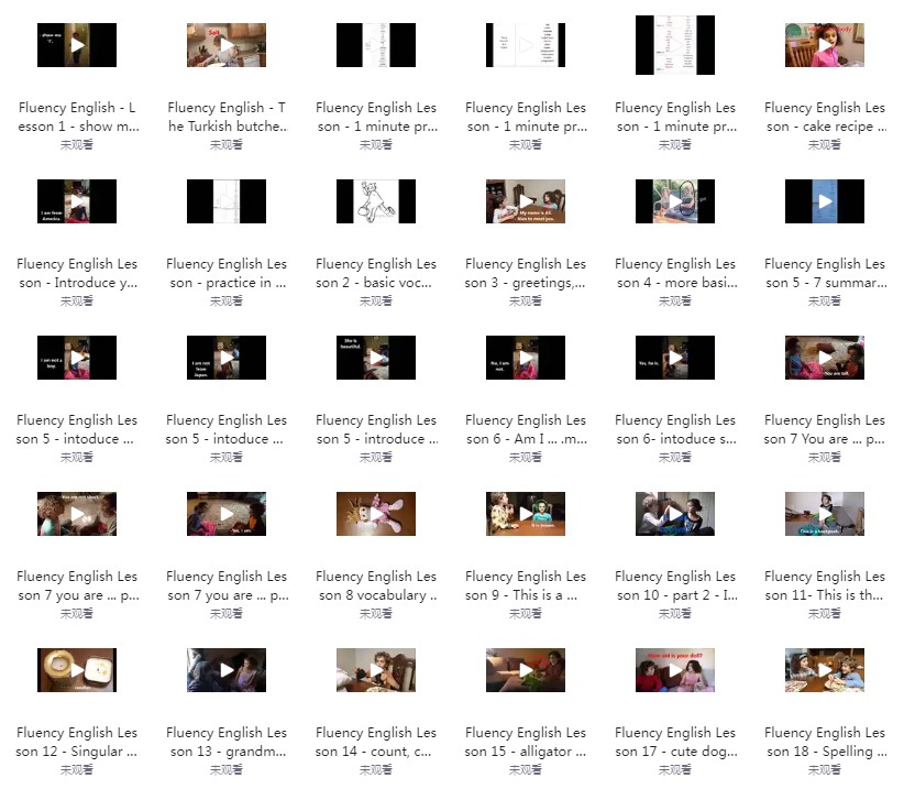 《流利英语 Fluency English 启蒙视频》全40集[mp4]-影音屋