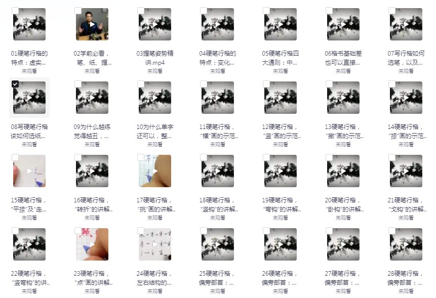 《教你写出潇洒好字：硬笔行楷72讲》字如其人 多练字吧[mp4]-影音屋