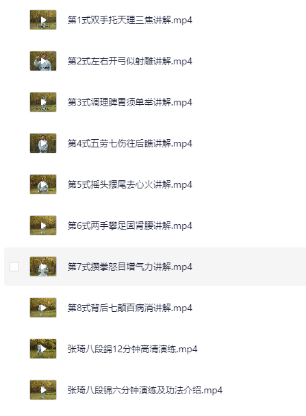 八段锦详细解说全套教程 [MP4][5.36 GB]-影音屋
