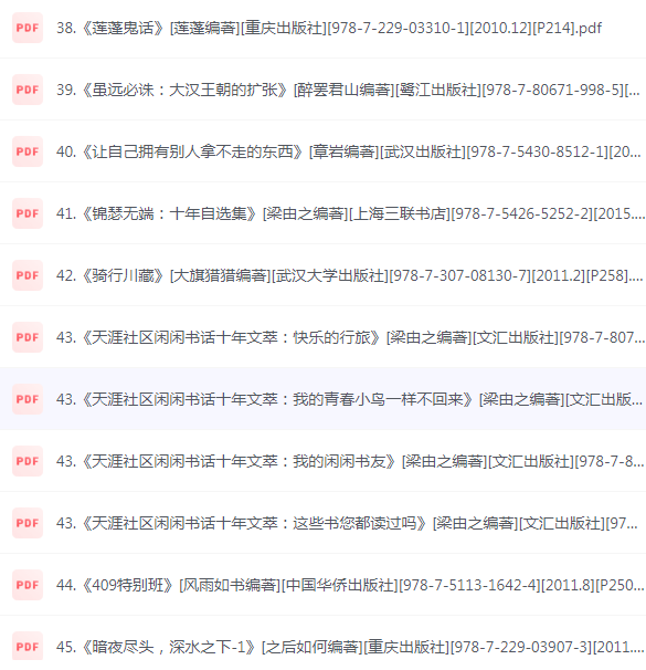 图片[7]-《天涯论坛优质图书》合集 当年火爆一时的作品 易和谐抓紧存[pdf]-影音屋