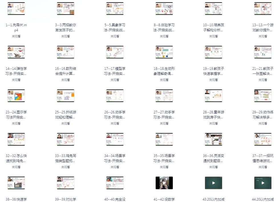 图片[3]-《清华潘潘老师 孩子学习课程合集》学霸思维家长课12合一 130节课[mp4]-影音屋