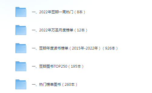 《豆瓣年度读书榜单大合集》2015-2023年共1926本[pdf]-影音屋