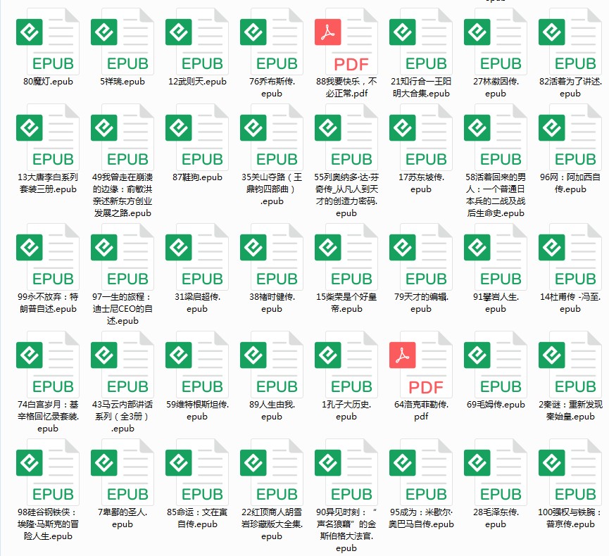 图片[2]-《100部人物传记合集 让我们站在巨人的肩膀上》[pdf]-影音屋