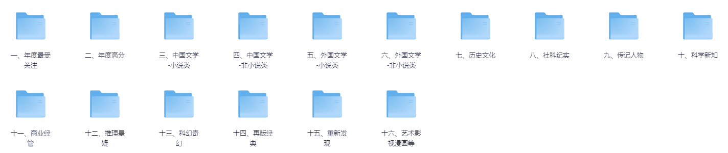 豆瓣读书（2020-2024）合集[PDF/EPUB][13.8G]-影音屋