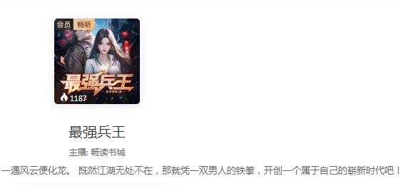 《最强兵王》有声类 兵王回归都市 为报仇步步为营 全327集[mp3]-影音屋