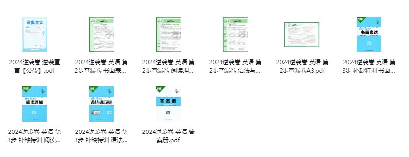 图片[3]-《万唯中考逆袭卷》2024 中学生中考学习试卷[pdf]-影音屋
