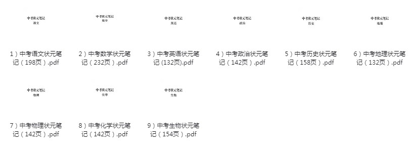 《初中九科学霸笔记》无水印 提升学生成绩[pdf]-影音屋