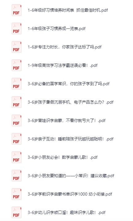 小学学习方法大合集 (高清资料整理版) [PDF]-影音屋