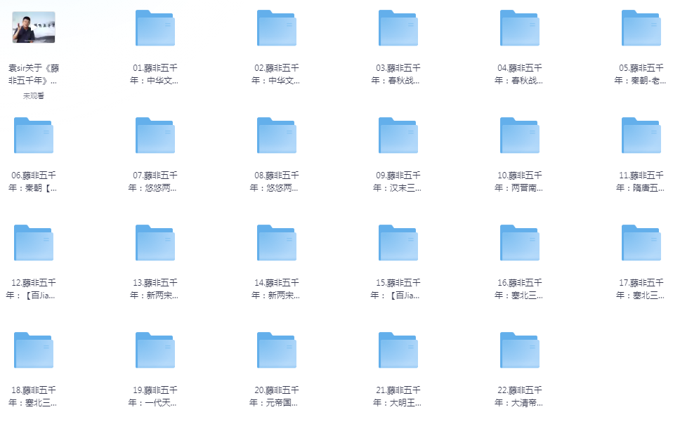 图片[2]-《袁腾飞音频+视频合辑》一战 二战 世界史 中华五千年等[mp3.mp4]-影音屋