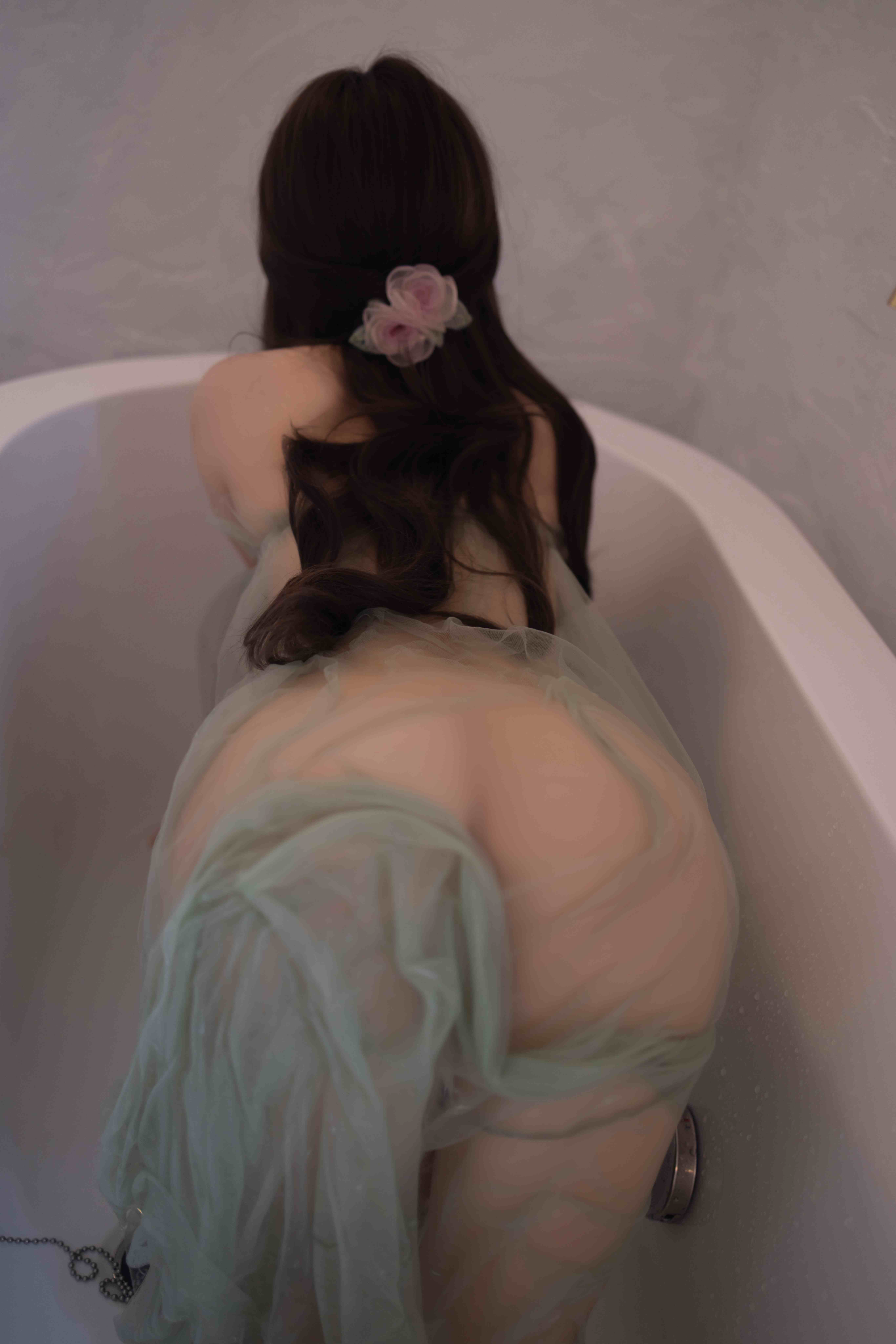 图片[5]-鱼子酱-私拍 绿色薄纱 透视诱惑[120P-740MB]-影音屋