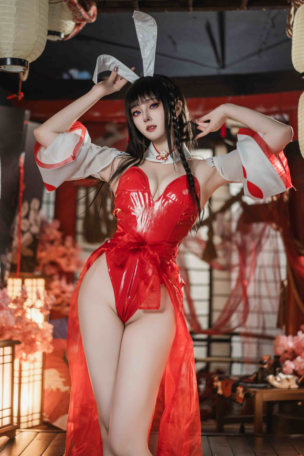 Natsuko夏夏子 – 碧蓝航线 大山巫女兔[70P-414M]-影音屋