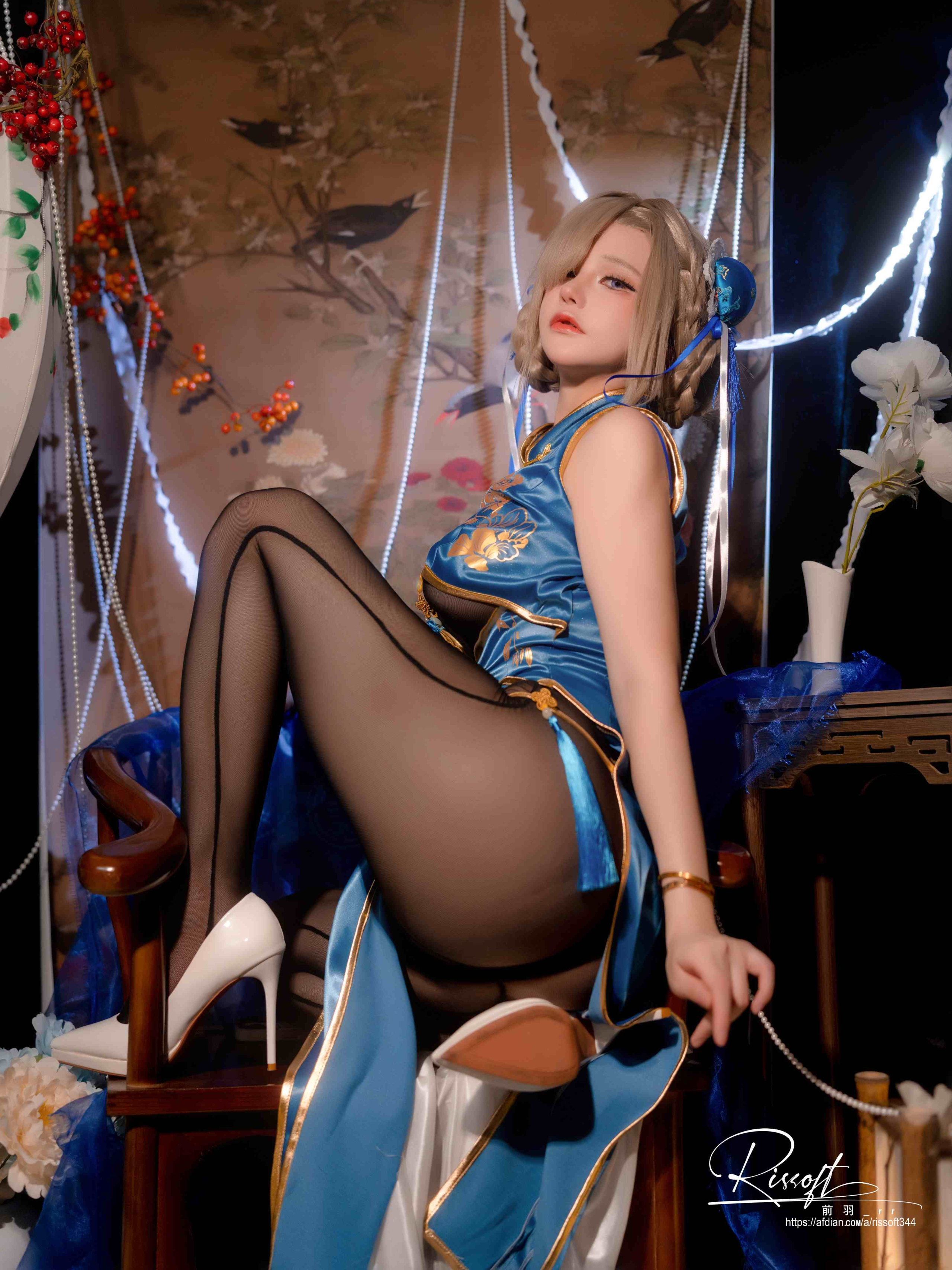 图片[2]-前羽 – 明日奈同人旗袍 [55P-352MB]-影音屋