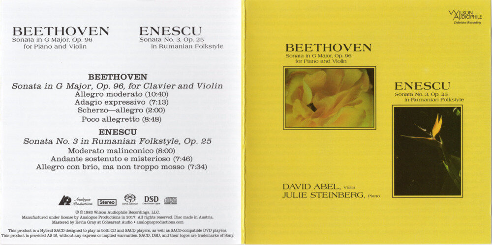 SACD黄碟 发烧古典名盘 贝多芬小提琴与钢琴奏鸣曲[iso][1.2G]-影音屋