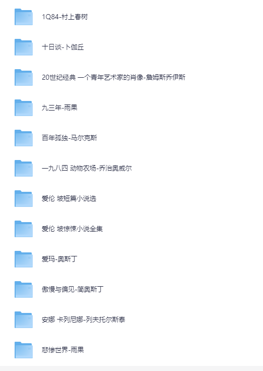 「世界名著精装集合」[100部][PDF]-影音屋