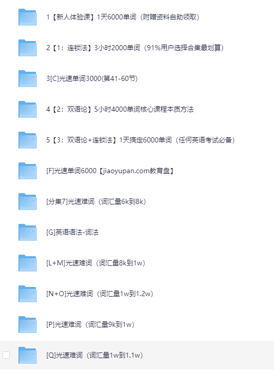光速英语12000词单词课+语法价值12w[MP4+PDF][45G]-影音屋
