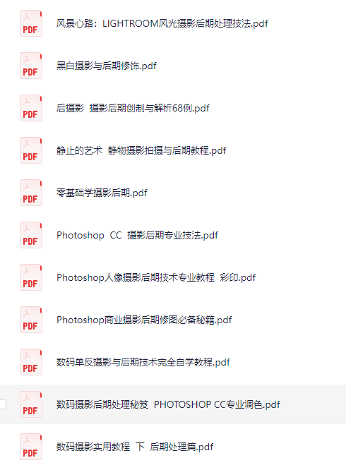 21本摄影后期修图书籍合集[PDF][1.45GB］-影音屋