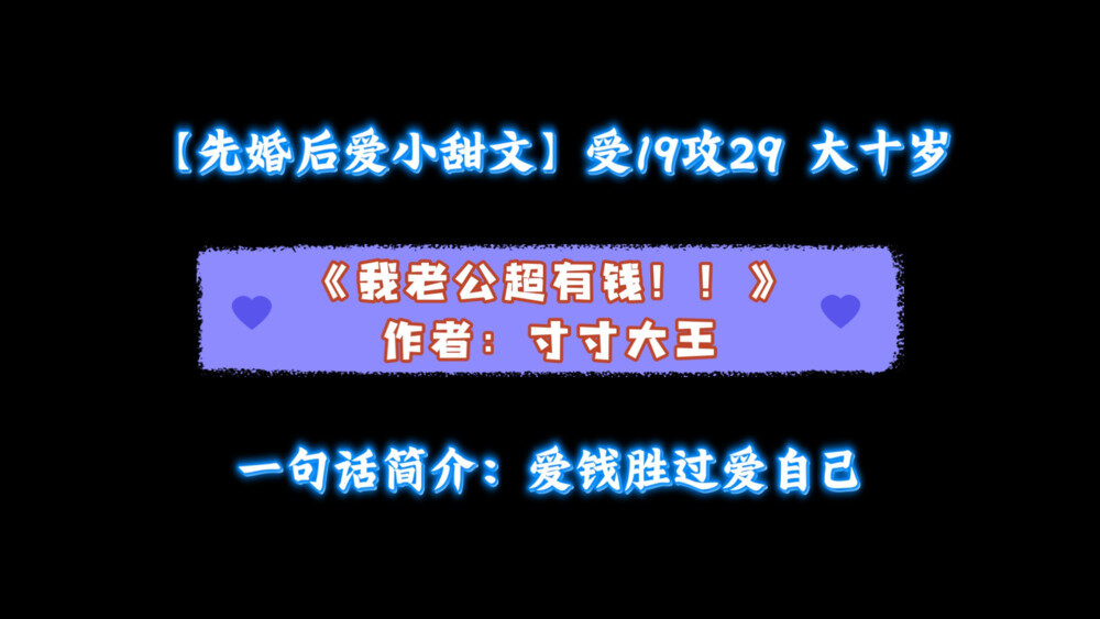 《我老公超有钱！！》[小说]作者：寸寸大王 完结[txt + epub]-影音屋