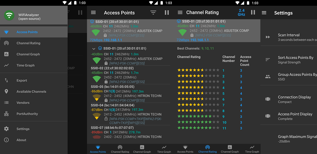 WiFiAnalyzer-V3.1.3-用于分析 WiFi 信号的 Android 应用-影音屋