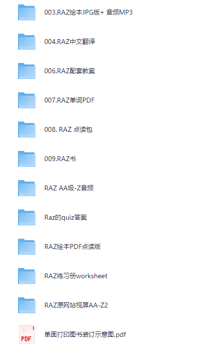 稀缺资源《RAZ分级阅读绘本大全套》[PDF][83GB]-影音屋