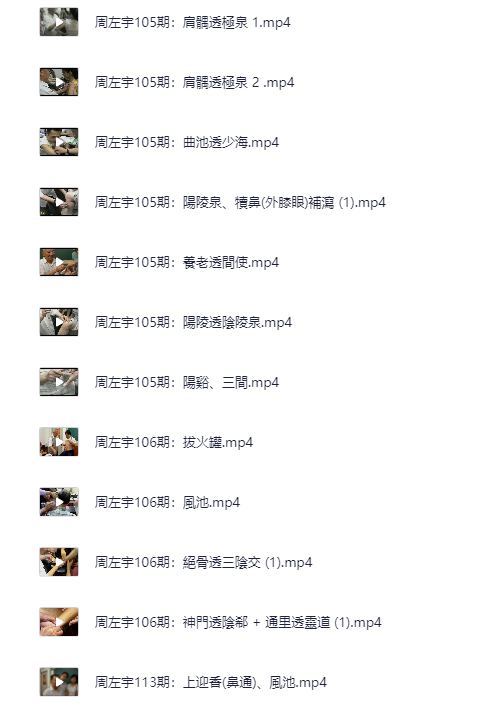 《周左宇-医道精要古典针灸》[MP4]-影音屋