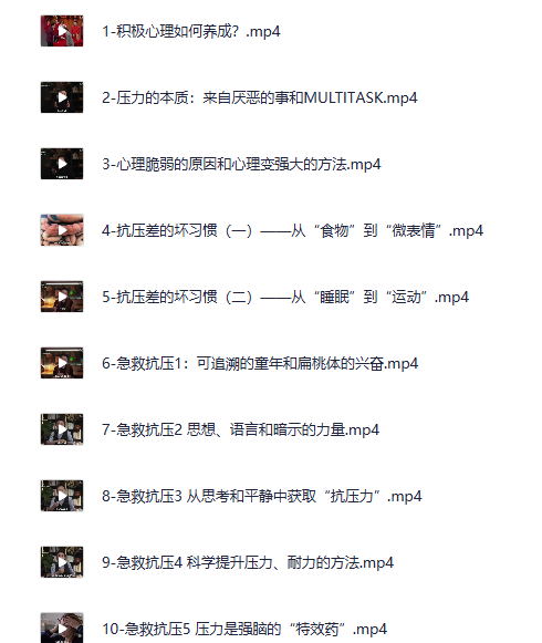 《玩转压力》心理灵客松明 积极情绪养成与压力管理课[MP4][1.4G]-影音屋