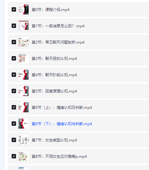 撩妹搭讪特训营 恋爱聊天PUA专项付费课程合集[MP4][7.02G]-影音屋