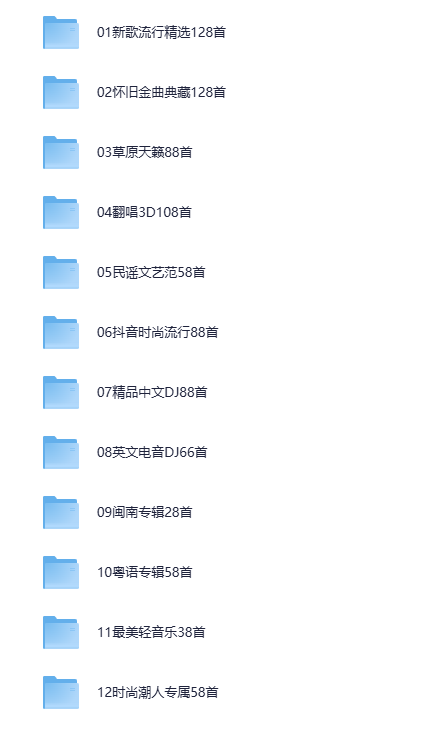 《九头鸟师人定制无损车载U盘音乐》 (第四季)[ MP3][12.1GB]-影音屋