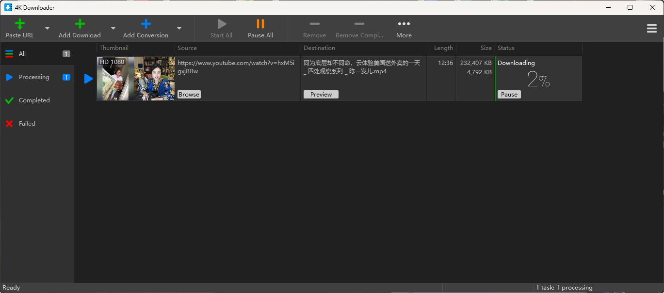 4KDownloader-v5.17.1-x64-绿化便携式破解版[国外视频下载工具 支持 YouTube/X/Instagram/Facebook等]-影音屋