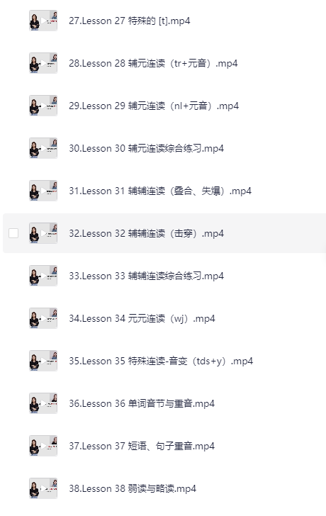 雪梨老师口语发音课[MP4]-影音屋