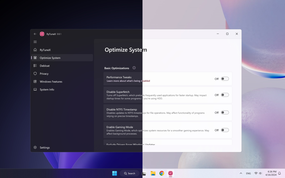 RyTuneX-v1.3.0-官方中文版[开源Windows系统优化工具]-影音屋