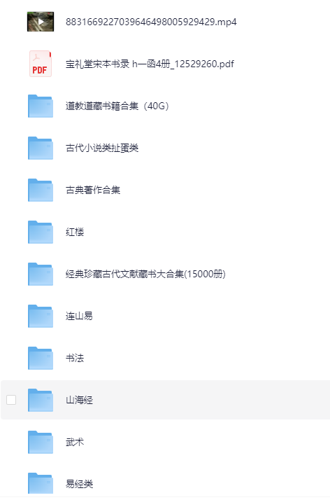 《古籍大全 易经 山海经 道教 武术 医书 永乐大典等 》[PDF]-影音屋