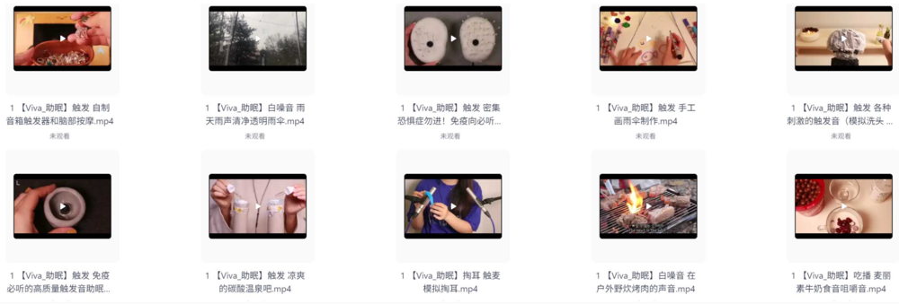 《外国油管ASMR女主播[Viva 助眠] 哄睡助眠高清合集》 [自费购买] 持续更新[MP4] [3.6G]-影音屋