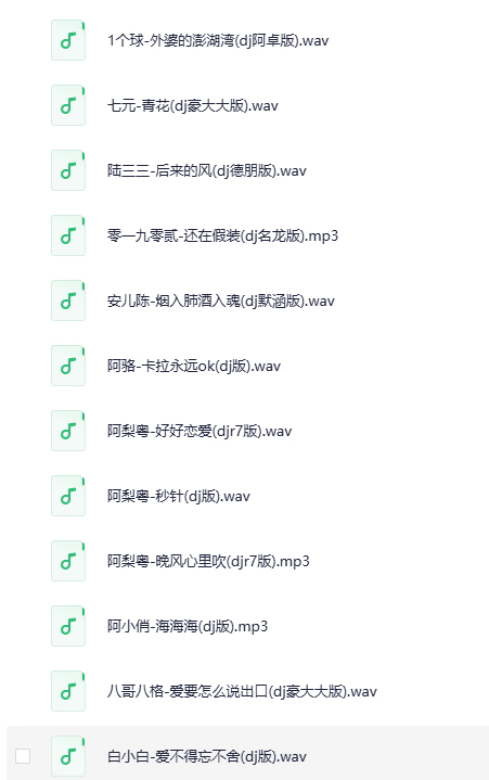 2025最新抖音热榜车载DJ歌曲无损合集[WAV分轨][7.4G]-影音屋