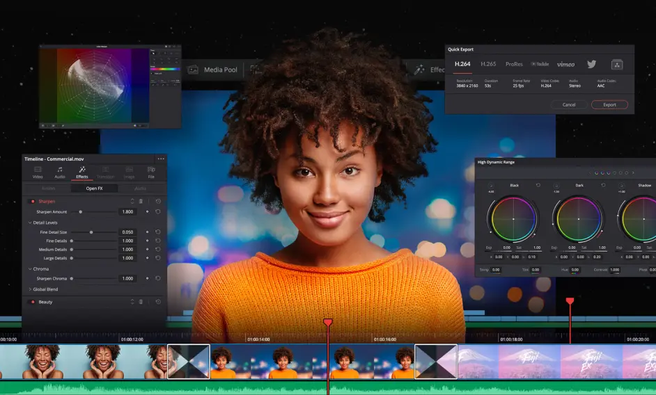 达芬奇 调色 软件 Blackmagic Design DaVinci Resolve Studio-v19.0.3-破解版[安装请看README]-影音屋