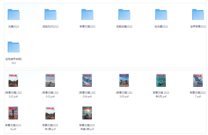 《军事期刊2023大合集 》军迷必备[pdf]-影音屋