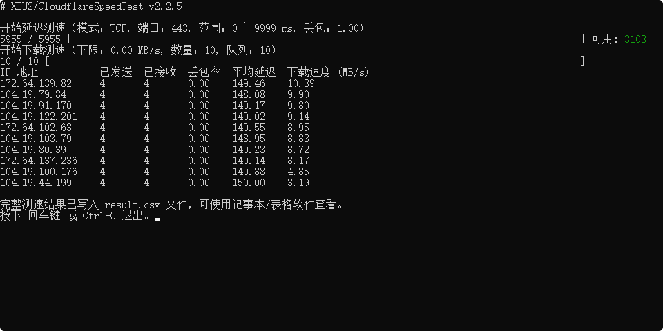 CloudflareST-v2.2.5-开源CF测速工具, 优选适合你网络环境的最佳IP ---------->[访问慢 / 无法访问本站 看这里]-影音屋