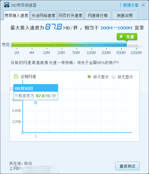 360 SpeedTest 360宽带测速器-v15.0.0.1010-单文件去广告版[非常好用]-影音屋