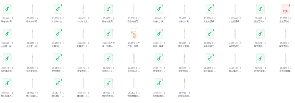 《每天听本书》2025年5月合集，高效获取知识的音频书精华打包[MP3][501MB]-影音屋