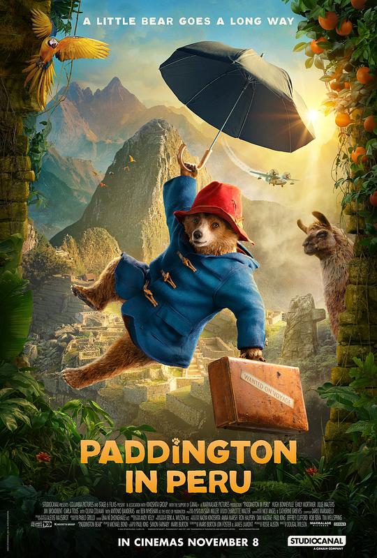 帕丁顿熊3：秘鲁大冒险[国英多音轨/中文字幕].Paddington.in.Peru.2024.2160p.WEB-DL.H265.HDR.AAC5.1.2Audio-DreamHD 9.26GB-影音屋